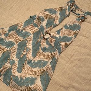 Tropical Blue Romper, Sz:Small